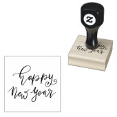 Einfaches Elegant | Gute Neujahrsschrift Lässig Gummistempel (Stempel)
