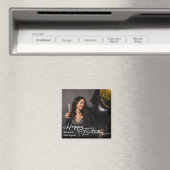 Einfaches Elegant Happy Birthday Foto Magnet (In Situ (Geschirrspüler))