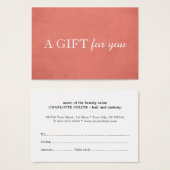 Einfaches Elegant Texture Rose SchönheitsgeschenkZ (Vorne & Hinten)