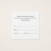 Einfaches Elegant Texture Rose SchönheitsgeschenkZ (Rückseite)