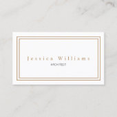 Einfaches Elegant Visitenkarte (Vorderseite)
