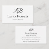 Einfaches Elegant  Visitenkarte (Vorne/Hinten)