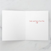 Einfaches Eleganter Arbeitstag mit US-Flagge Dankeskarte (Innenseite)