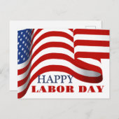 Einfaches Eleganter Arbeitstag mit US-Flagge Postkarte (Vorne/Hinten)