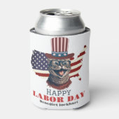 Einfaches Eleganter Arbeitstag mit US-Flaggen-T - Dosenkühler (Kanne Vorderseite)