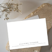 Einfaches Eleganter Individuelle Name Mitteilungskarte