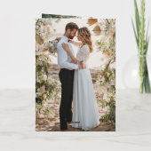 Einfaches elegantes 7-Foto-Texteüberlagern Dankeskarte (Rückseite)