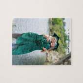 Einfaches Elegantes Abschlussfoto Puzzle (Horizontal)