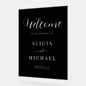 Einfaches, elegantes Acryl-Begrüßungszeichen Acrylschild (Winkel)