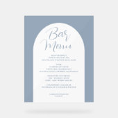 Einfaches elegantes Arch, Grau, Getränk auf der Sp Acrylschild (Vorderseite)