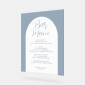 Einfaches elegantes Arch, Grau, Getränk auf der Sp Acrylschild (Winkel)