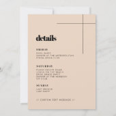 Einfaches elegantes Bachelorette-Wochenende Einladung (Rückseite)