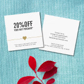 Einfaches elegantes Beauty Salon Coupon