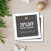 Einfaches elegantes Beauty Salon Coupon