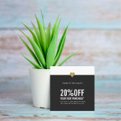 Einfaches elegantes Beauty Salon Coupon