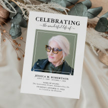 Einfaches elegantes Beerdigungsprogramm