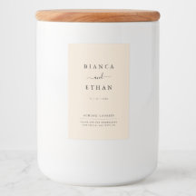 Einfaches elegantes Beige- und Black Wedding Food