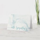 Einfaches elegantes Beileid-Beileid Karte (Vorderseite)