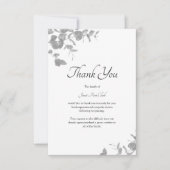 Einfaches elegantes Beileid zum Beileid Dankeskarte (Vorderseite)