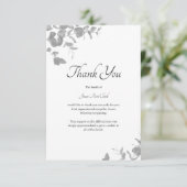 Einfaches elegantes Beileid zum Beileid Dankeskarte (Stehend Vorderseite)