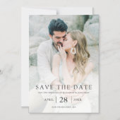 Einfaches elegantes, benutzerdefiniertes Foto Magneteinladung (Vorderseite)