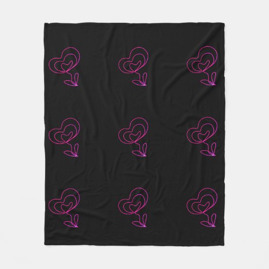 Einfaches elegantes benutzerdefiniertes Logo hier Fleecedecke (Vorderseite)