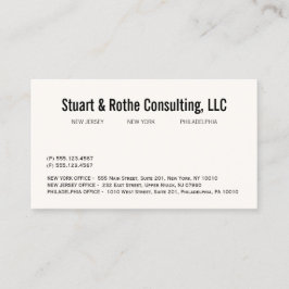 Einfaches elegantes Berufliches Corporate Office Visitenkarte