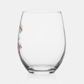 Einfaches elegantes Blumenglas Stemless Wine Glass Weinglas Ohne Stiel (Links)