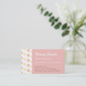 Einfaches, elegantes Blumenmuster Visitenkarte (Stehend Vorderseite)