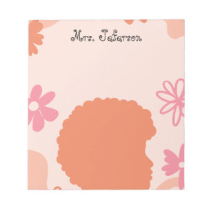 Einfaches Elegantes Boho-Lehrer-Notizbuch Notizblock