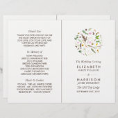 Einfaches elegantes botanisches Wildprogramm zur B (Vorne/Hinten)