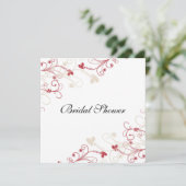 Einfaches elegantes Brautparty Einladung (Stehend Vorderseite)