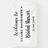 Einfaches elegantes Brautparty minimal Banner (Vertikal)