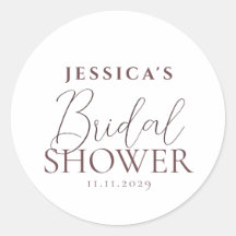 Einfaches elegantes Brautparty