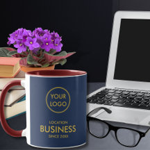 Einfaches elegantes Business-Logo Navy Blue Gold