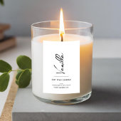 Einfaches elegantes Candle Label Lebensmitteletikett