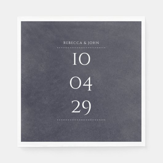 Einfaches elegantes Chalkboard-Special Serviette (Vorderseite)