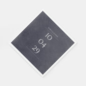 Einfaches elegantes Chalkboard-Special Serviette (Ecke)