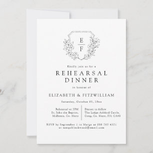 Einfaches Elegantes Cherry Blossom Probe Dinner Einladung