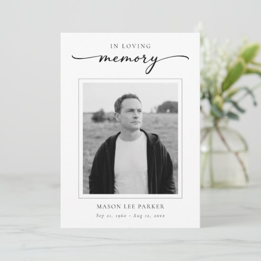 Einfaches elegantes Christliches Beerdigungsdenkma Programm (Stehend Vorderseite)