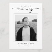 Einfaches elegantes Christliches Beerdigungsdenkma Programm (Vorderseite)