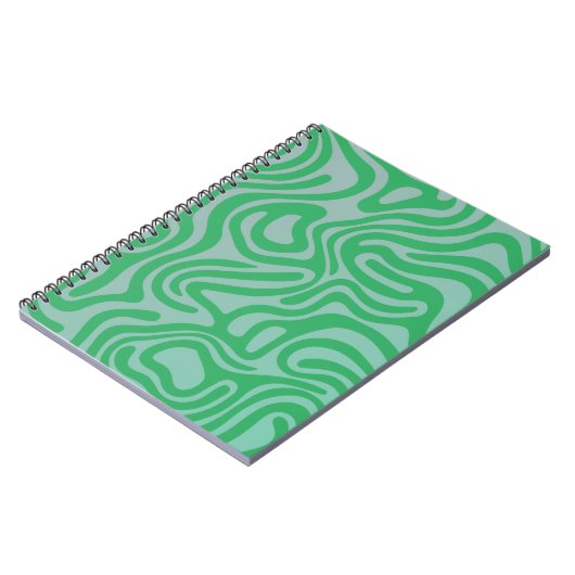 Einfaches, elegantes Design Abstraktes Spiral-Bühn Notizblock (Linke Seite)