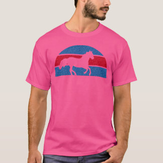 einfaches elegantes Design für Pferdereiter Jockey T-Shirt
