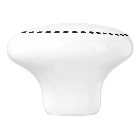 Einfaches elegantes Dot-Border-Single, erstes Mono Keramikknauf (Seitenansicht)