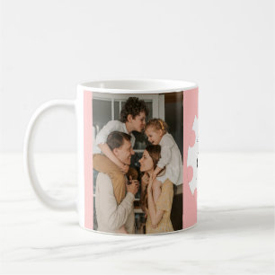 Einfaches Elegantes Ei Frohe Ostern Familienfoto Kaffeetasse