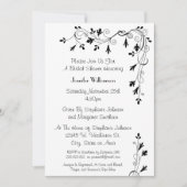 Einfaches elegantes einladung (Vorderseite)