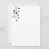 Einfaches elegantes einladung (Rückseite)