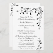 Einfaches elegantes einladung (Vorne/Hinten)