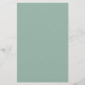 Einfaches elegantes Eukalyptus Rustic Wedding Menu (Rückseite)