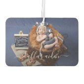 Einfaches elegantes Foto-Auto Autolufterfrischer (Rückseite)